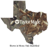 JIT10TC - Mossy Oak Licensed Camo 6" Texas Shaped Premium Foam Coaster