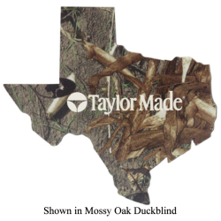 JIT10TC - Mossy Oak 6" Texas Shaped Premium Foam Coaster