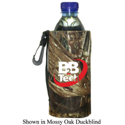 JIT04TC - Mossy Oak Premium Collapsible Foam Bottle Bag Insulator w/ Clip, Handle/Belt Loop 