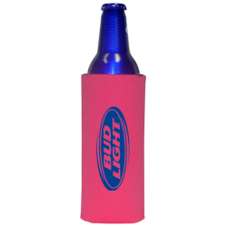 JIT29 - Premium Collapsible Foam 16oz Budweiser Aluminum Bottle Coolie