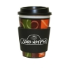 JIT09LL - Leather-Like Premium Collapsible Foam Coffee Wrap Insulator