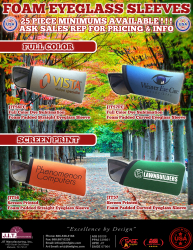 Foam Padded Eyeglass Sleeves!