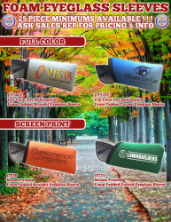 Foam Padded Eyeglass Sleeves!