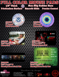 Full Color Mouse Pads Made In USA!