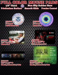 Full Color Mouse Pads Made In USA!