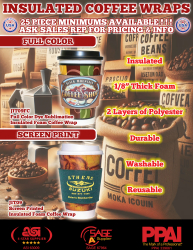 Insulated Coffee Wraps!