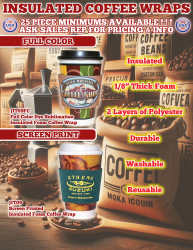 Insulated Coffee Wraps!