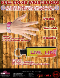 Full Color Neoprene Wristbands!