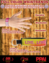 Full Color Neoprene Wristbands!