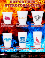 Hot or Cold Styrofoam Cups!