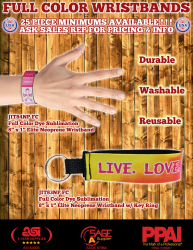 Full Color Neoprene Wristbands!