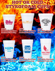 Hot or Cold Styrofoam Cups